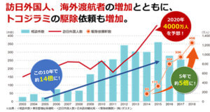 トコジラミに関するグラフ