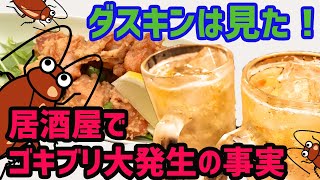 居酒屋でゴキブリ大発生の事実　動画サムネイル