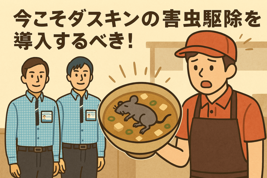 味噌汁にネズミ混入