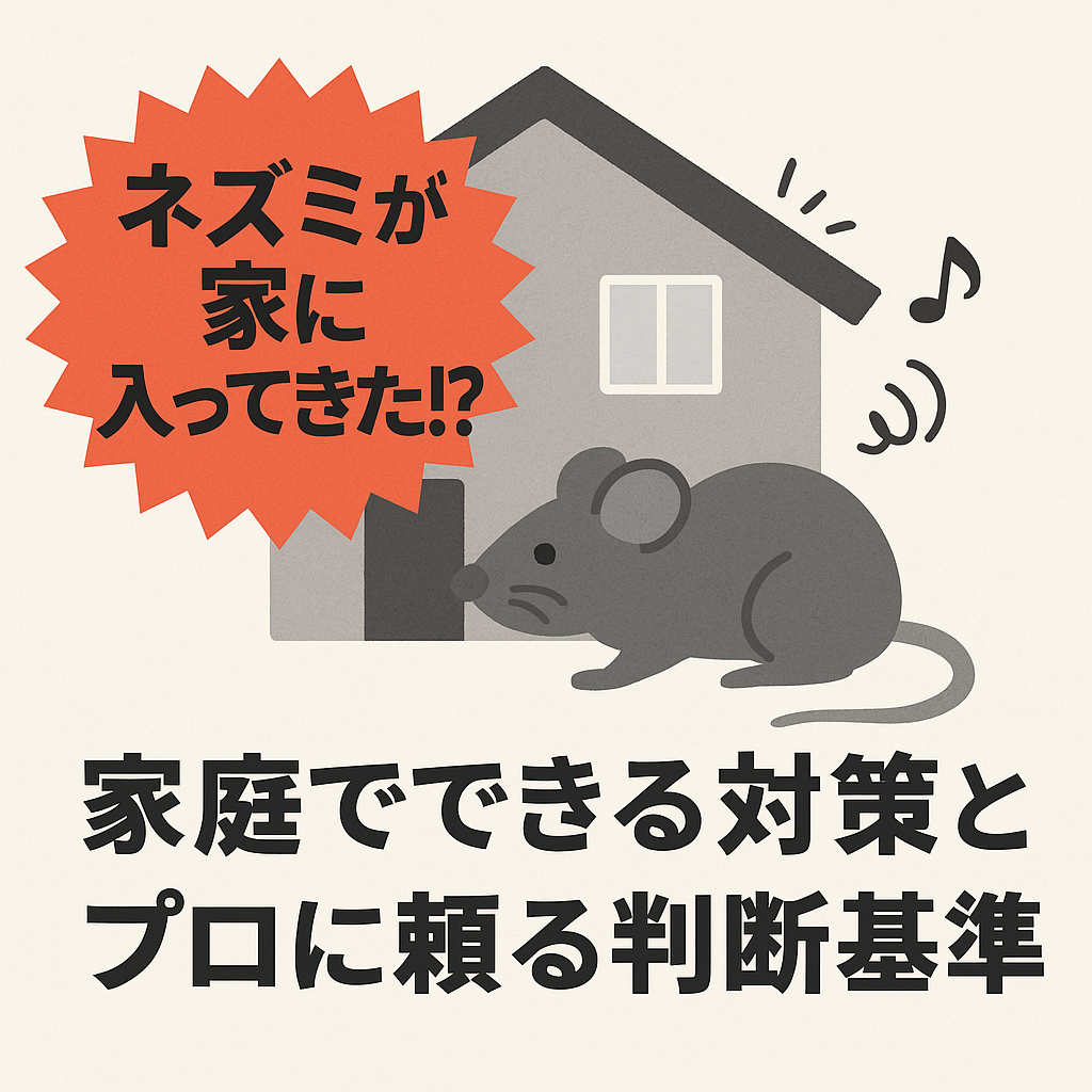 家庭でできる対策とプロに頼る判断基準