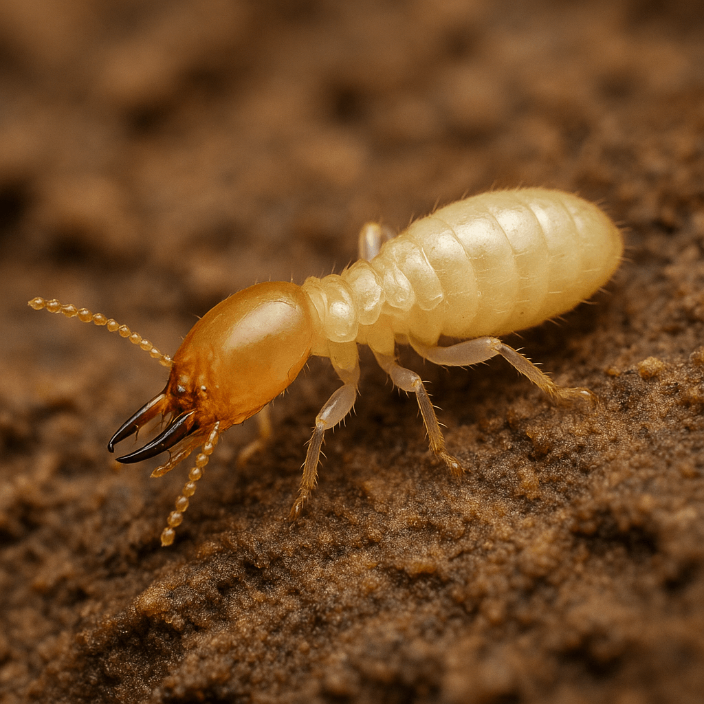 シロアリの成虫のリアルな画像