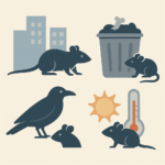 ネズミが増えている原因をイラスト化した画像