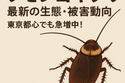 ワモンゴキブリの最新の生態と被害についてのイラスト