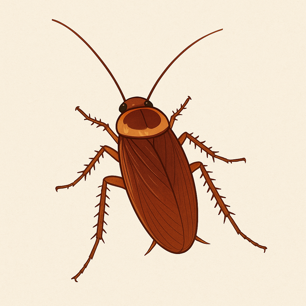 ワモンゴキブリのイラスト