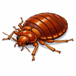 トコジラミのイラスト